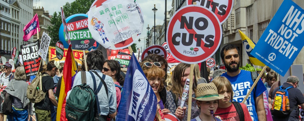 anti-austerity march