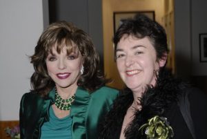 Joan Collins and Anne Hogben