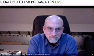 Bill Armstrong gives evidence to MSPs