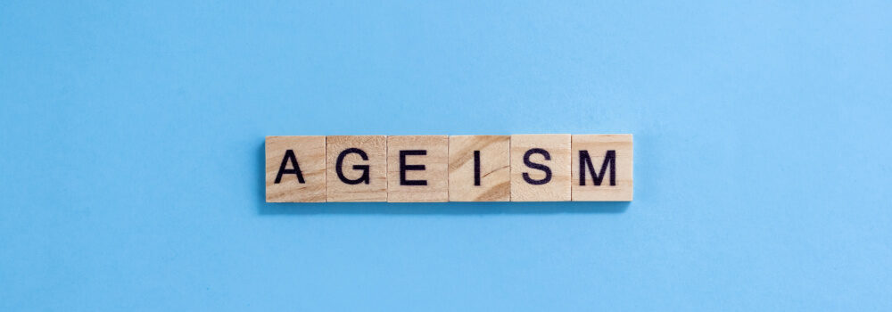 Wooden blocks spelling out the word ageism